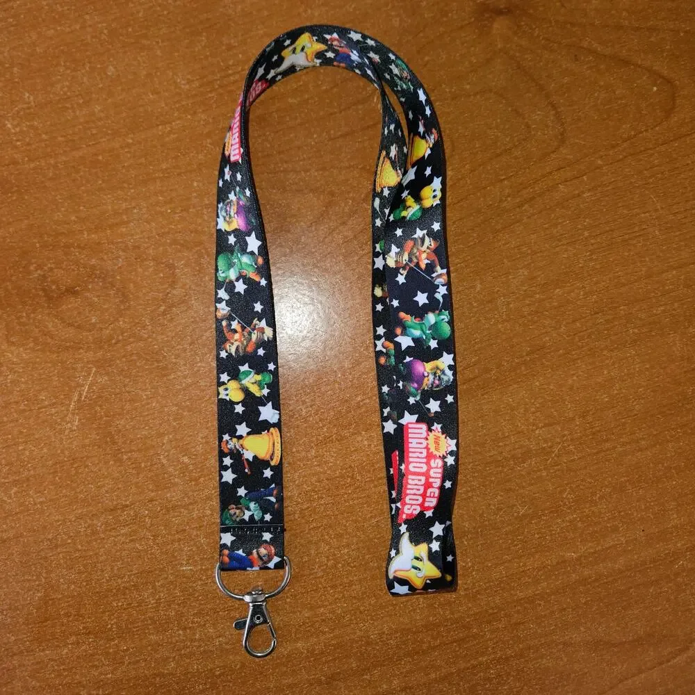 Super Mario Bros Lanyard The Whole Squad Under the Stars